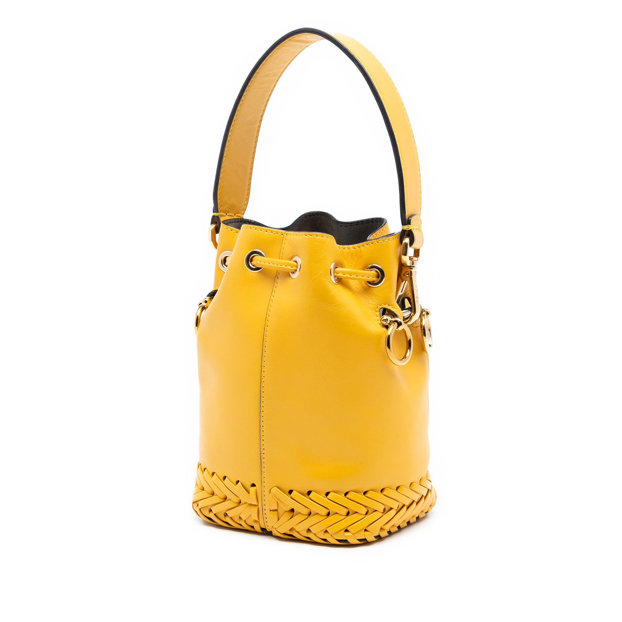 Fendi Fendi Mini Embossed Leather Whipstitch Mon Tresor Bucket Bag Size ONE SIZE - 2 Thumbnail