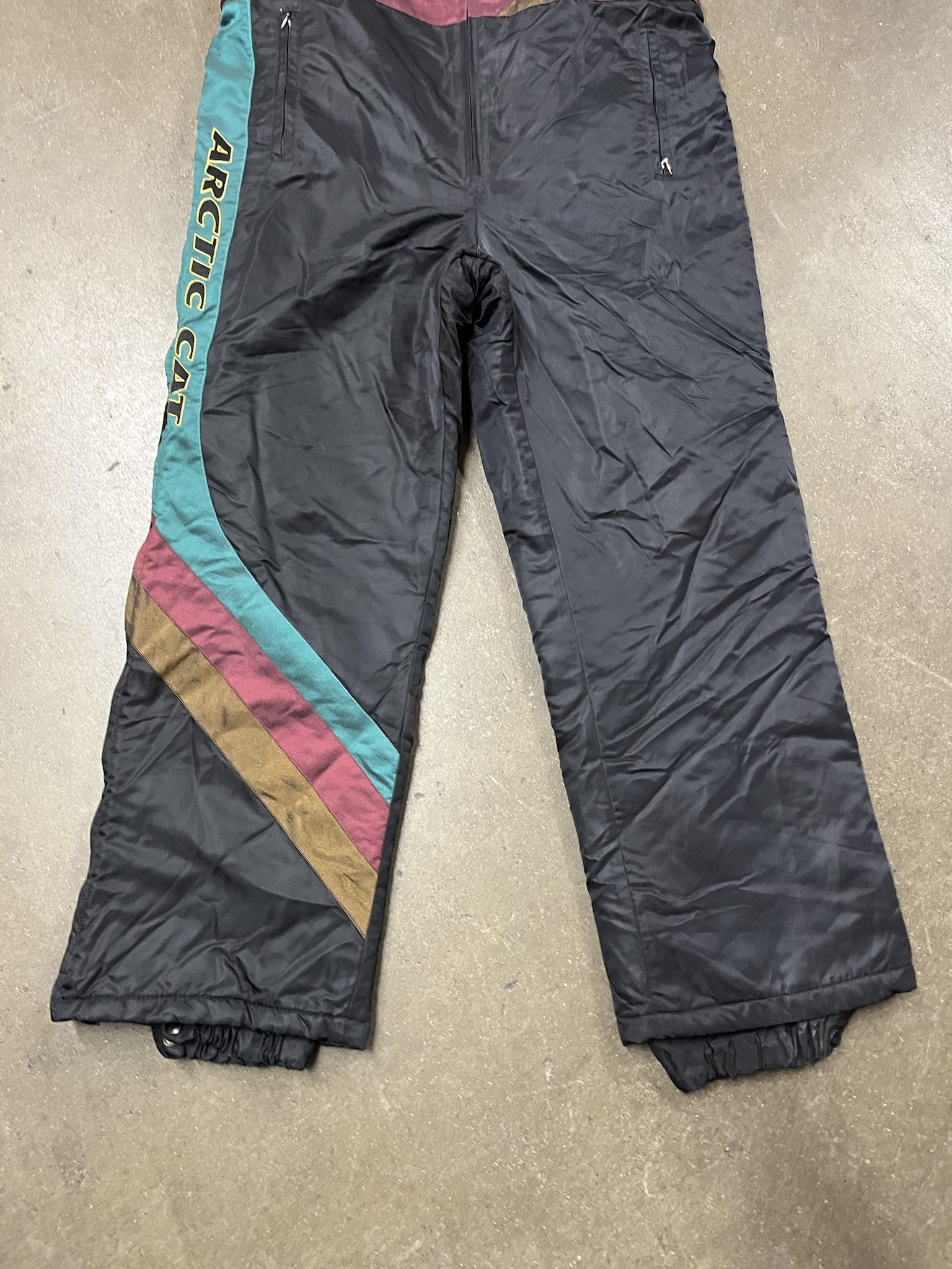 Vintage Vintage 1990s Arctic Cat Insulated Snowmobile Racing Bib Overall Snowpants Size XL Size US XL / EU 56 / 4 - 3 Thumbnail