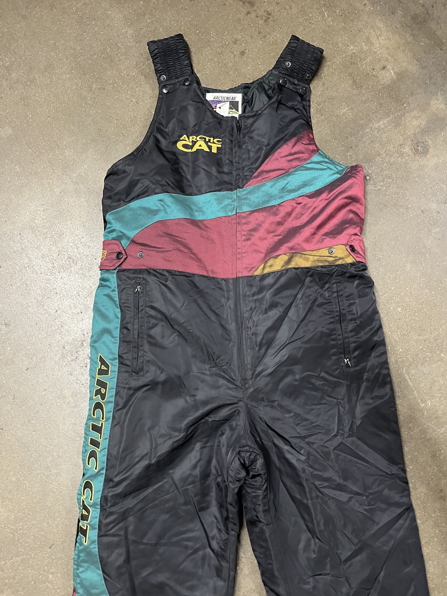 Vintage Vintage 1990s Arctic Cat Insulated Snowmobile Racing Bib Overall Snowpants Size XL Size US XL / EU 56 / 4 - 2 Thumbnail