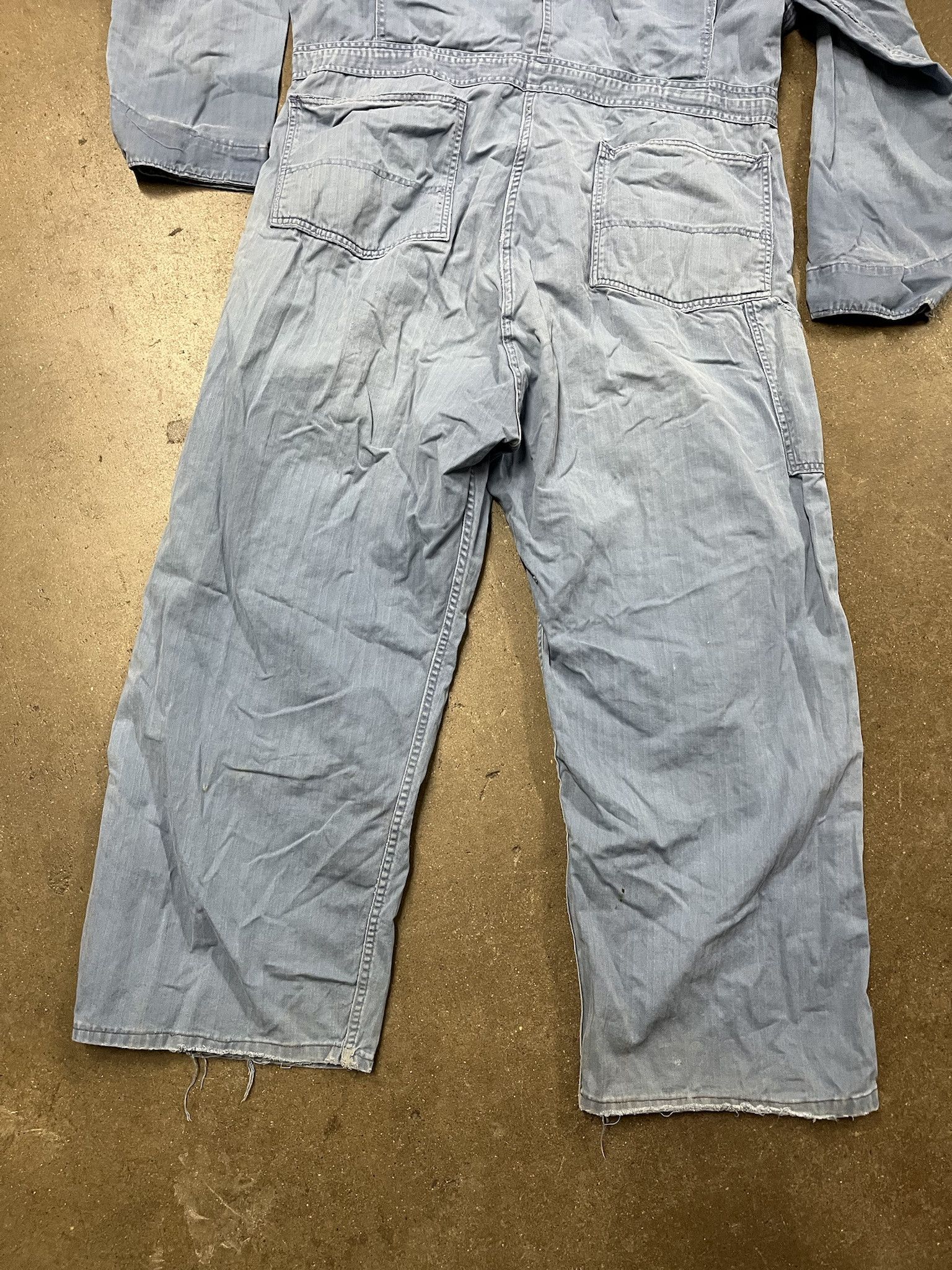Vintage Vintage Distressed Blue Coverall Thrashed Custom Overall Suit Size XL Size US XL / EU 56 / 4 - 7 Thumbnail
