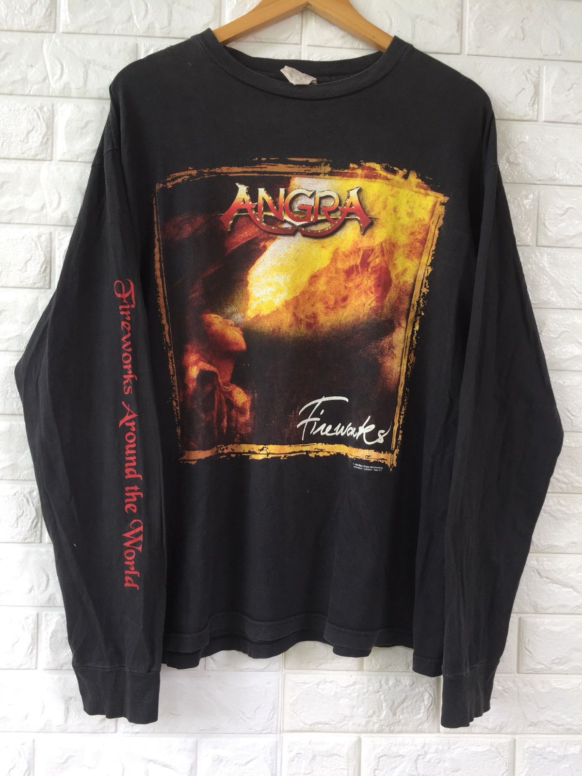 Band Tees × Vintage Vtg Angra Band Firework Arround The World Tour 