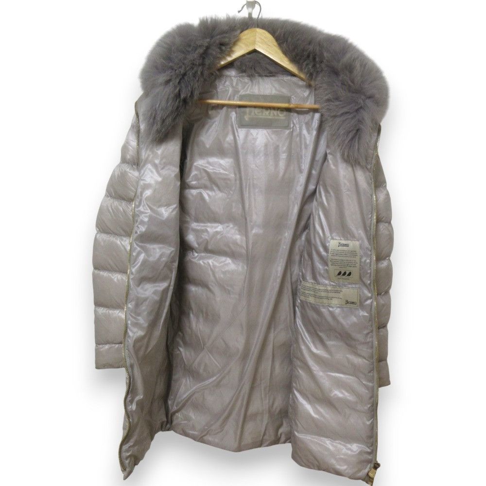 Other Other Herno Fox Fur Long Down Coat Others Outerwear PL0372D-12017-9402 DUTY FREE for USA Size ONE SIZE - 3 Thumbnail
