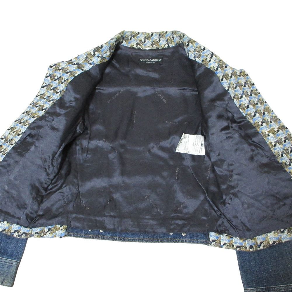 Dolce & Gabbana Dolce & Gabbana Dolce&Gabbana Tweed Denim Jacket Denim Outerwear DUTY FREE for USA Size ONE SIZE - 7 Thumbnail