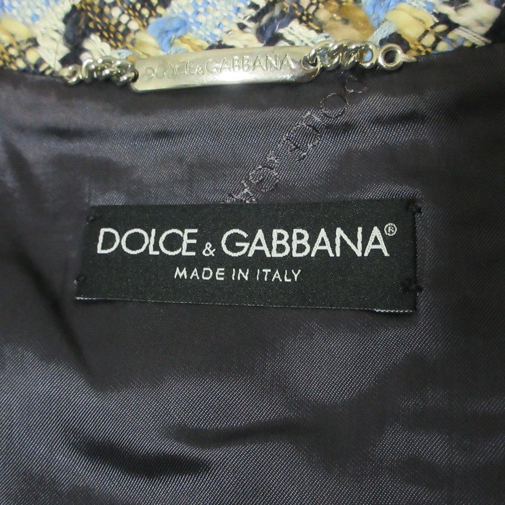 Dolce & Gabbana Dolce & Gabbana Dolce&Gabbana Tweed Denim Jacket Denim Outerwear DUTY FREE for USA Size ONE SIZE - 3 Thumbnail