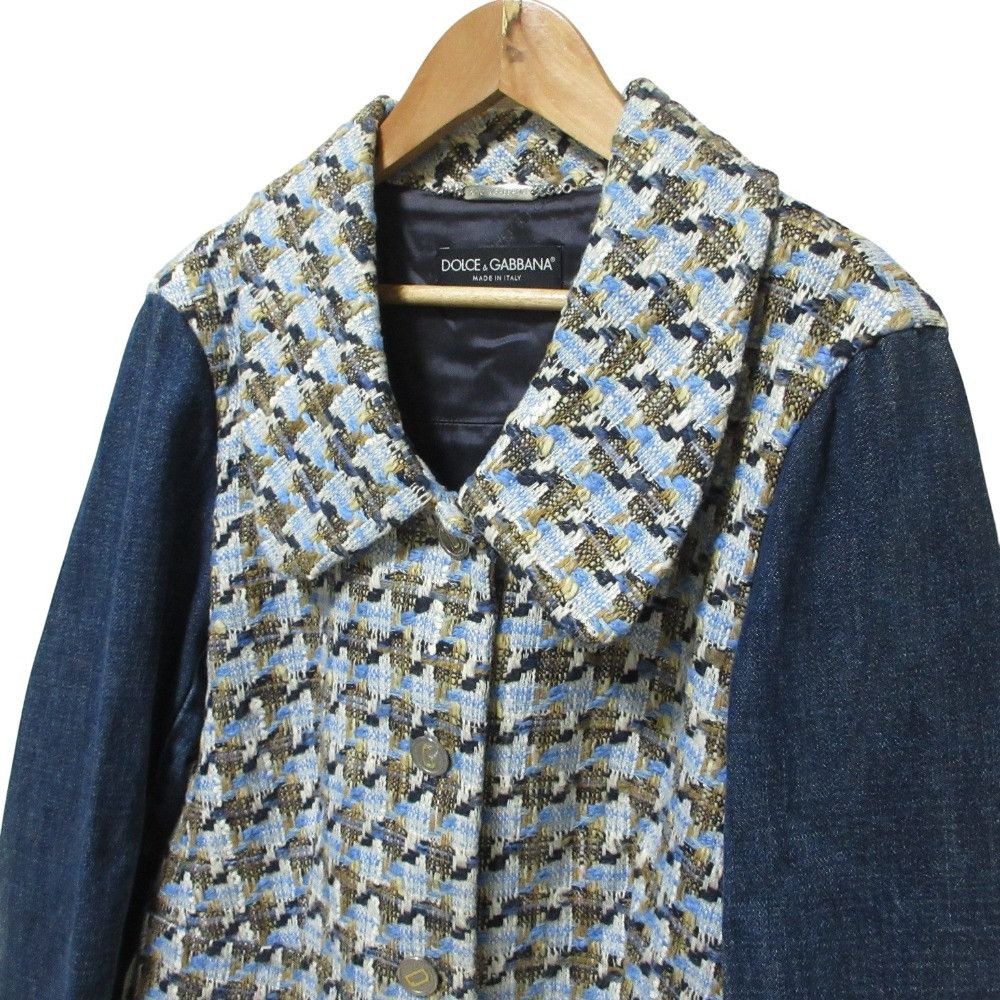 Dolce & Gabbana Dolce & Gabbana Dolce&Gabbana Tweed Denim Jacket Denim Outerwear DUTY FREE for USA Size ONE SIZE - 4 Thumbnail