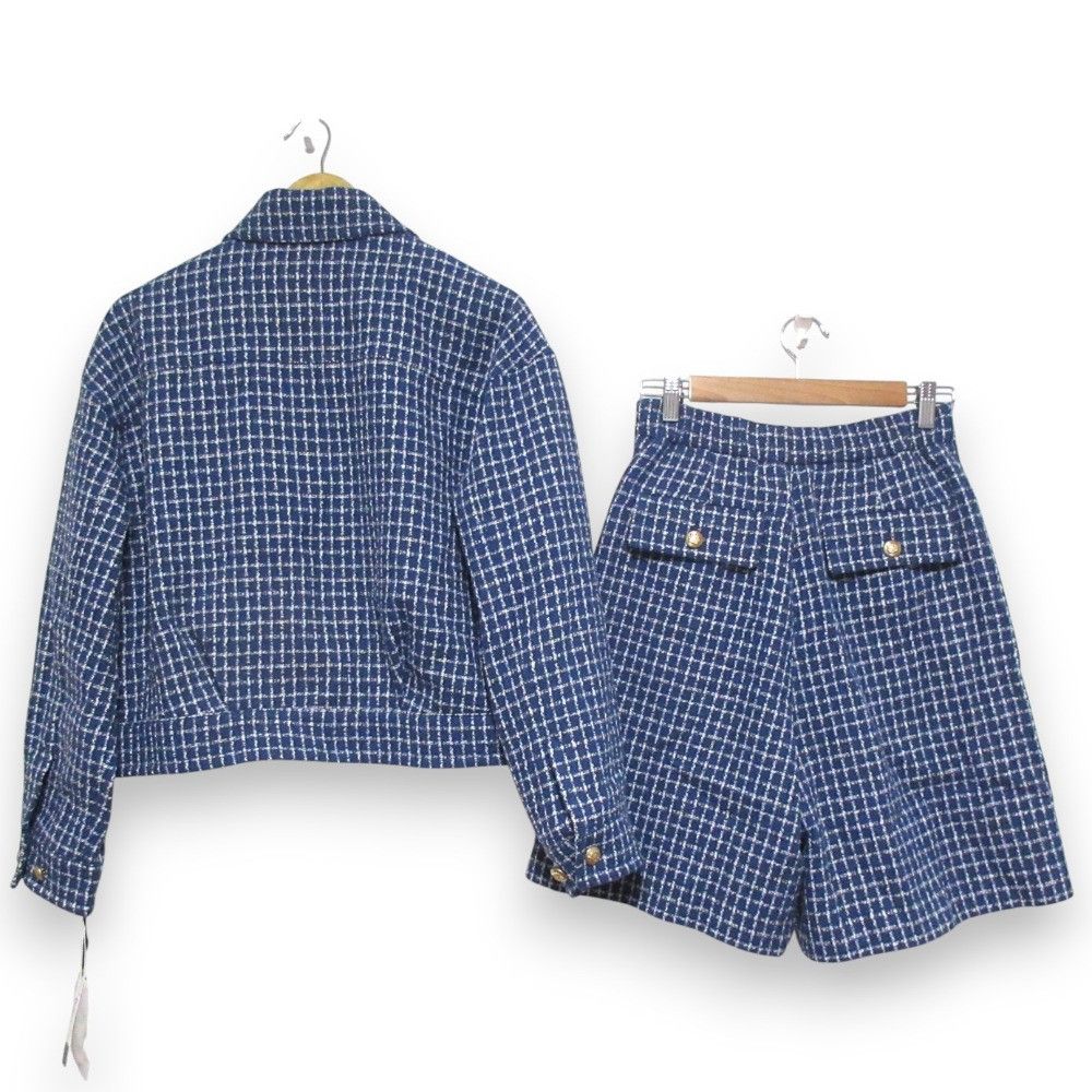 Other Other Diagram Check Tweed 2way Blouson Shorts Set Others Suits 0325101333/0325116333 DUTY FREE for USA Size ONE SIZE - 2 Thumbnail