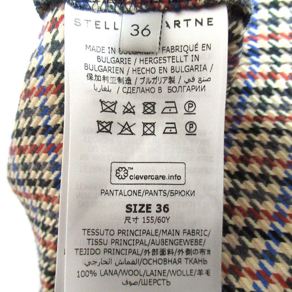 Stella McCartney Stella Mccartney Stella McCartney Houndstooth Wool Flare Pants Cotton Pants DUTY FREE for USA Size ONE SIZE - 6 Thumbnail