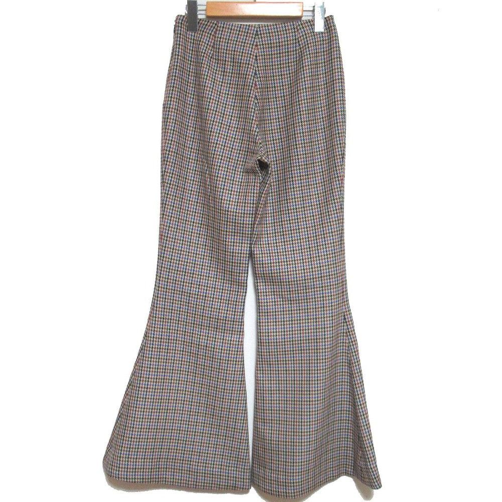 Stella McCartney Stella Mccartney Stella McCartney Houndstooth Wool Flare Pants Cotton Pants DUTY FREE for USA Size ONE SIZE - 2 Thumbnail