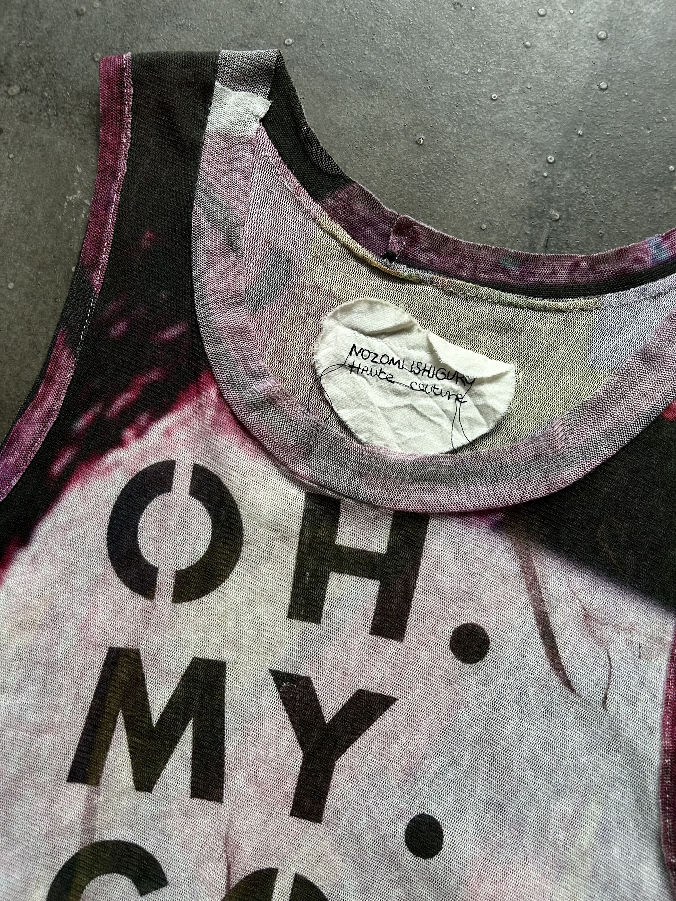 Nozomi Ishiguro graphic crop tank top with slogan Size M / US 6-8 / IT 42-44 - 3 Thumbnail