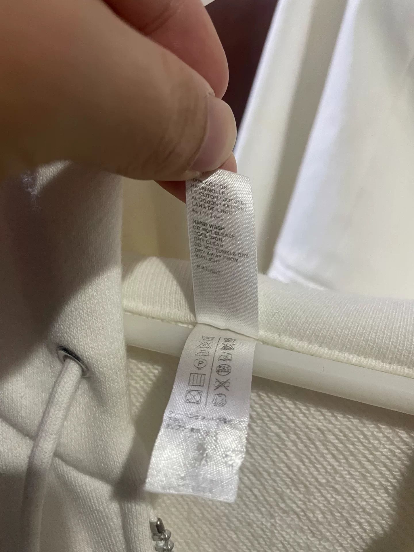 Sacai Sacai White Hooded Sweatshirt Jacket Size M / US 6-8 / IT 42-44 - 3 Thumbnail