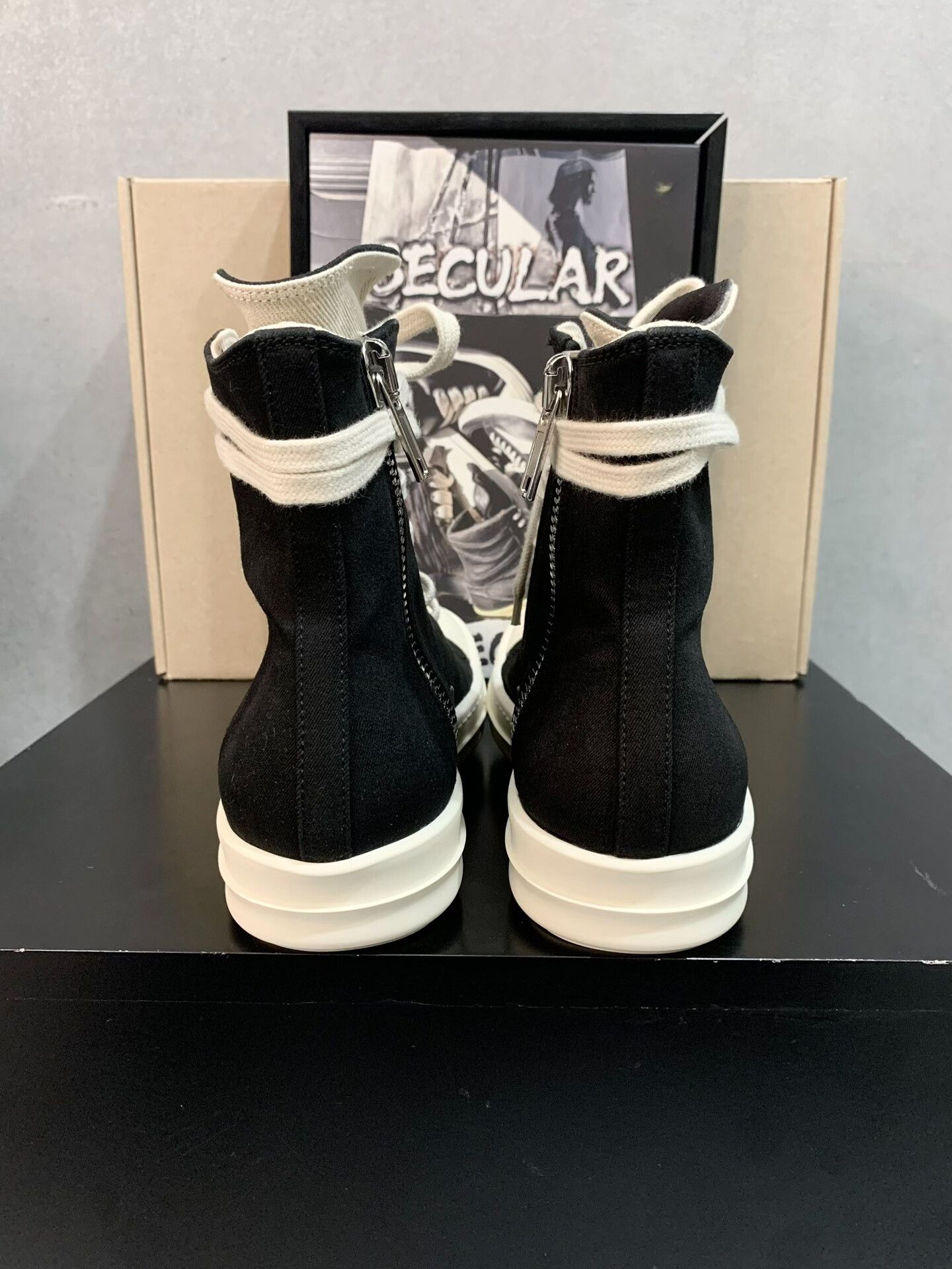 Rick Owens Rick Owens High Top Canvas Sneakers Size US 6 / IT 36 - 7 Thumbnail
