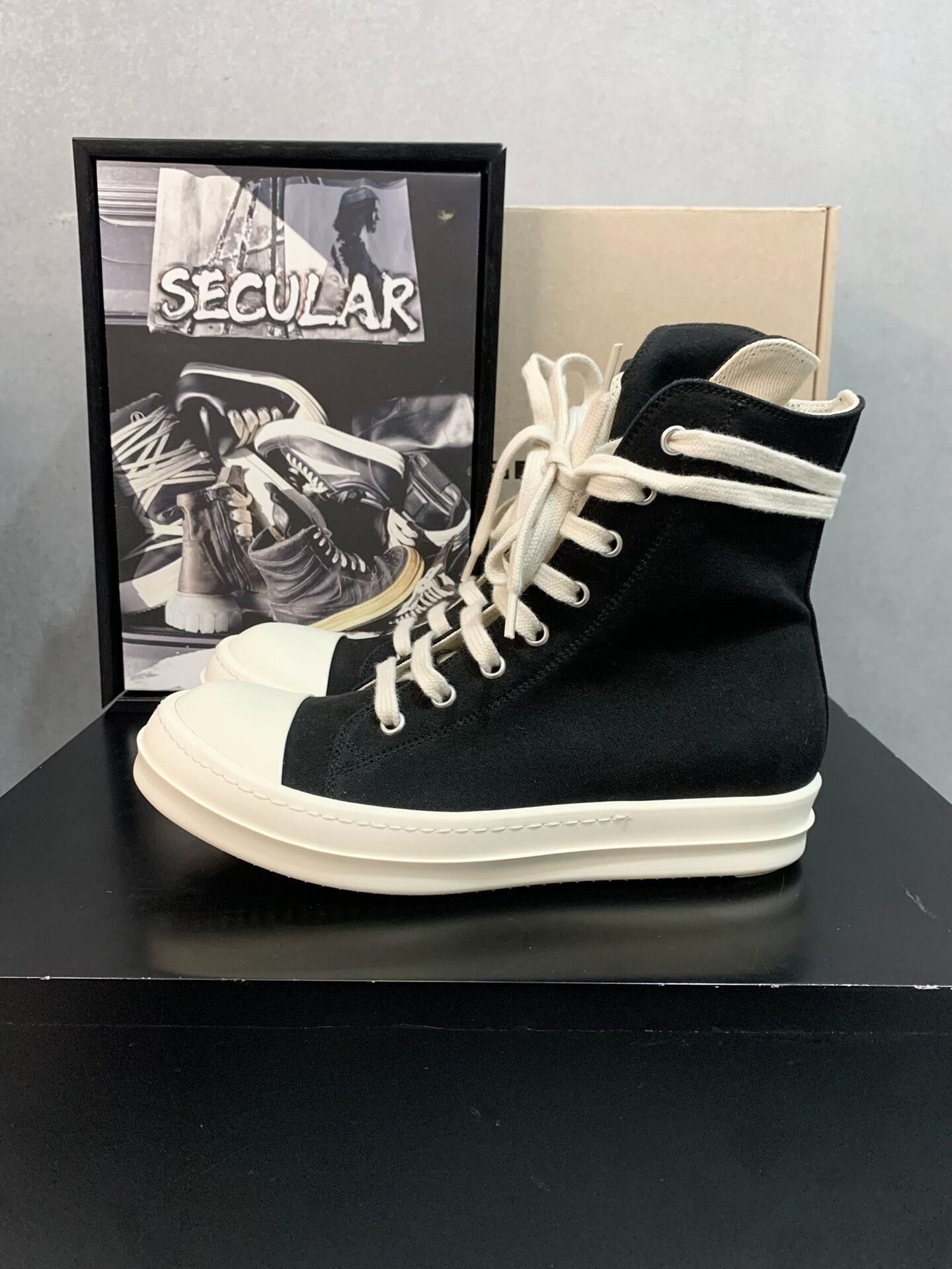 Rick Owens Rick Owens High Top Canvas Sneakers Size US 6 / IT 36 - 3 Thumbnail