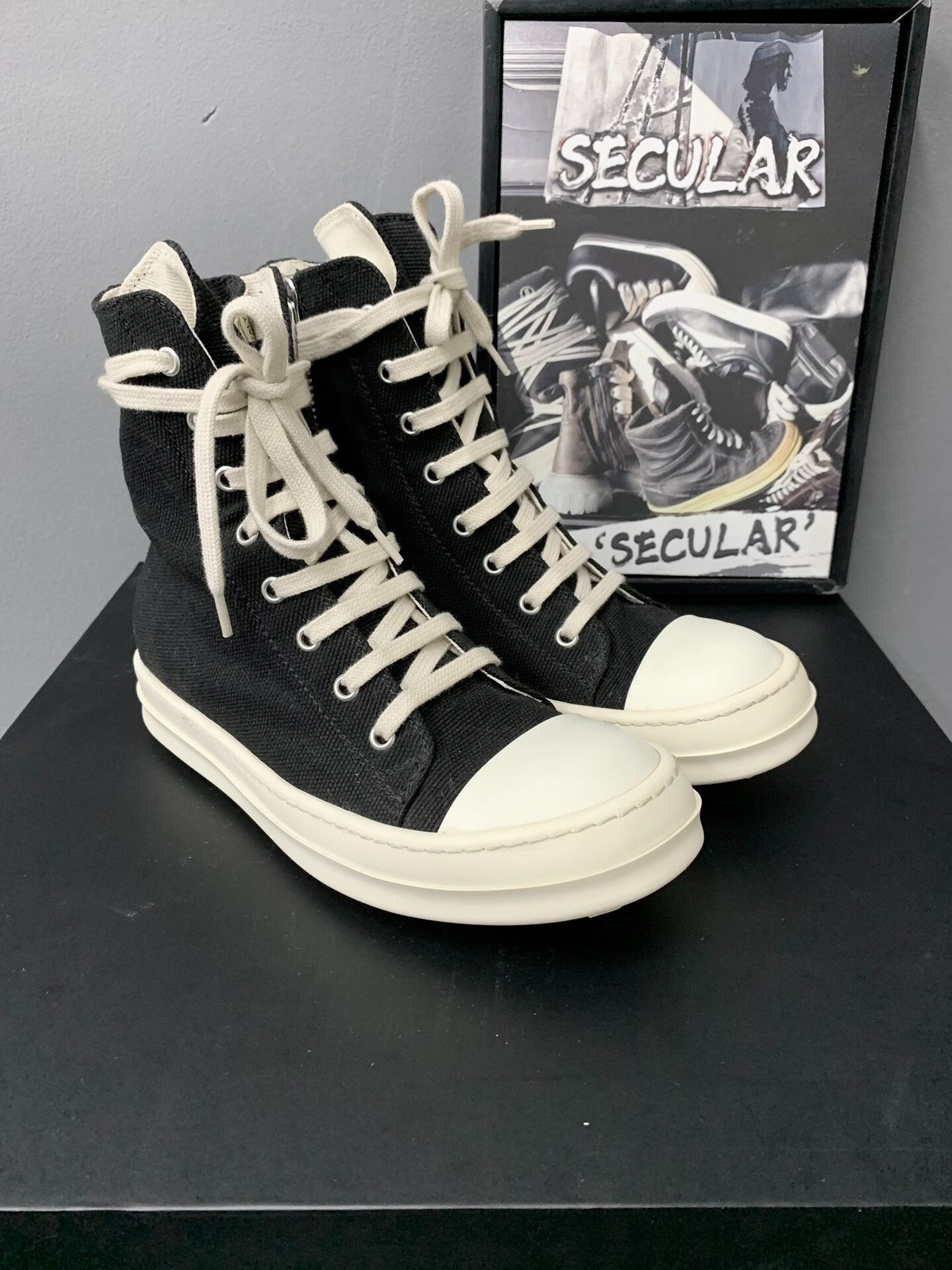 Rick Owens Drkshdw Rick Owens Drkshdw High Top Sneakers Size US 6 / IT 36 - 3 Thumbnail