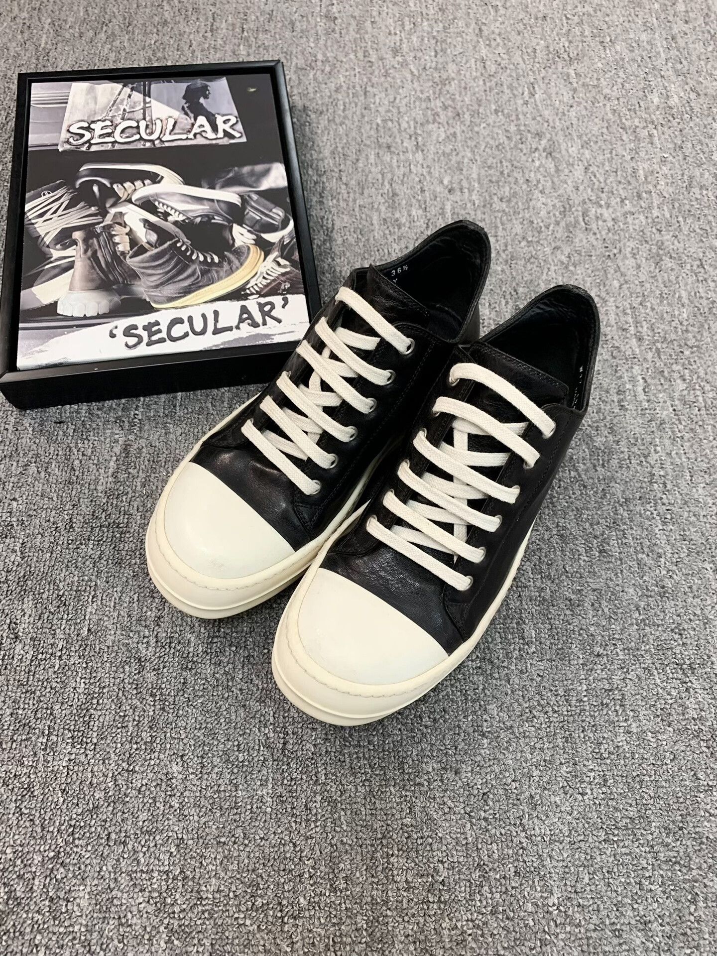Rick Owens rick owens low-top leather sneakers women Size US 6.5 / IT 36.5 - 3 Thumbnail