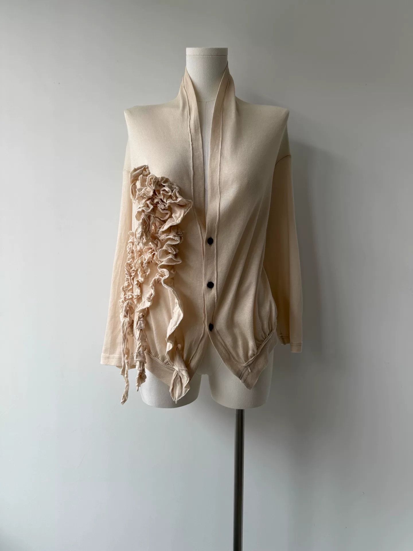 Y's yohji yamamoto y's ruffled knit cardigan Size M / US 6-8 / IT 42-44 - 5 Thumbnail