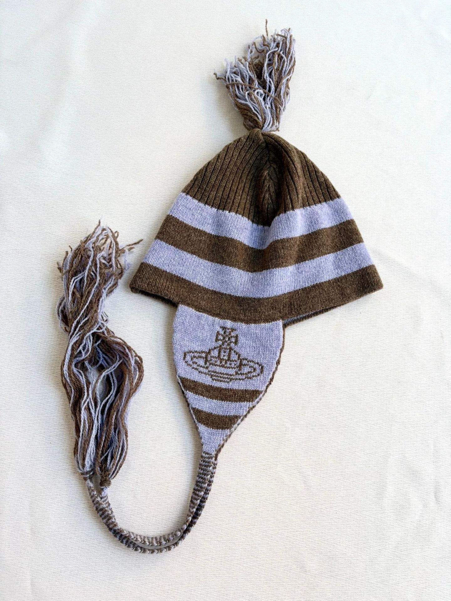 Vivienne Westwood vivienne westwood striped earflap hat Size ONE SIZE - 2 Thumbnail