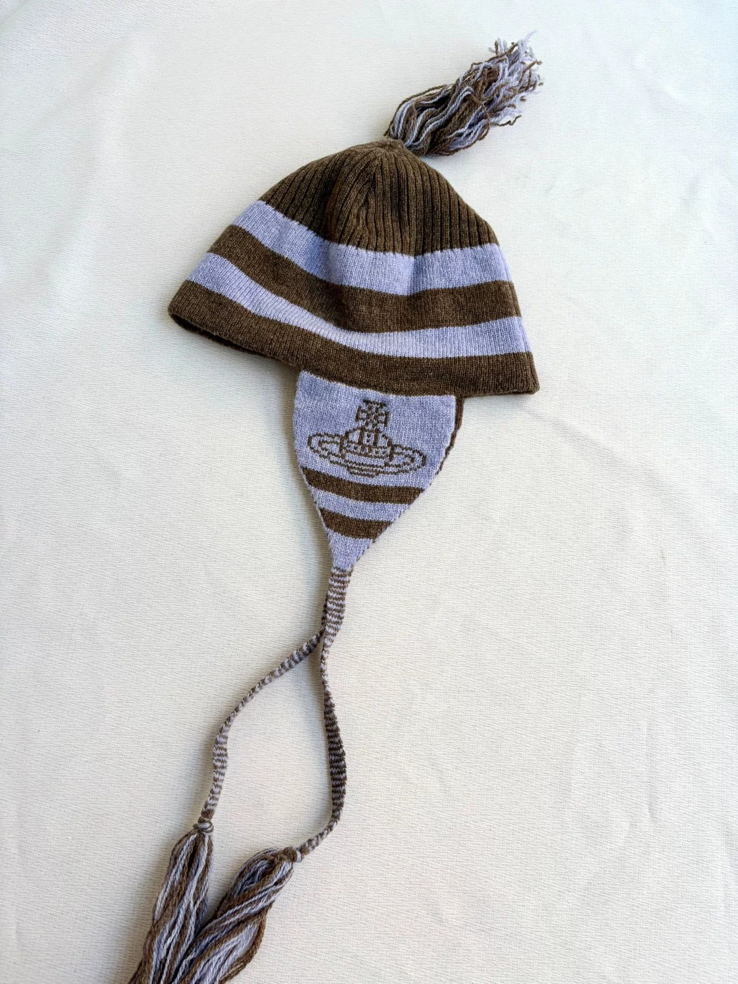 Vivienne Westwood vivienne westwood striped earflap hat Size ONE SIZE - 3 Thumbnail