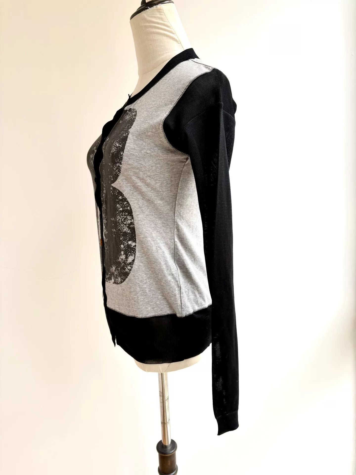 Vivienne Westwood vivienne westwood gray black letter B cardigan Size M / US 6-8 / IT 42-44 - 2 Thumbnail