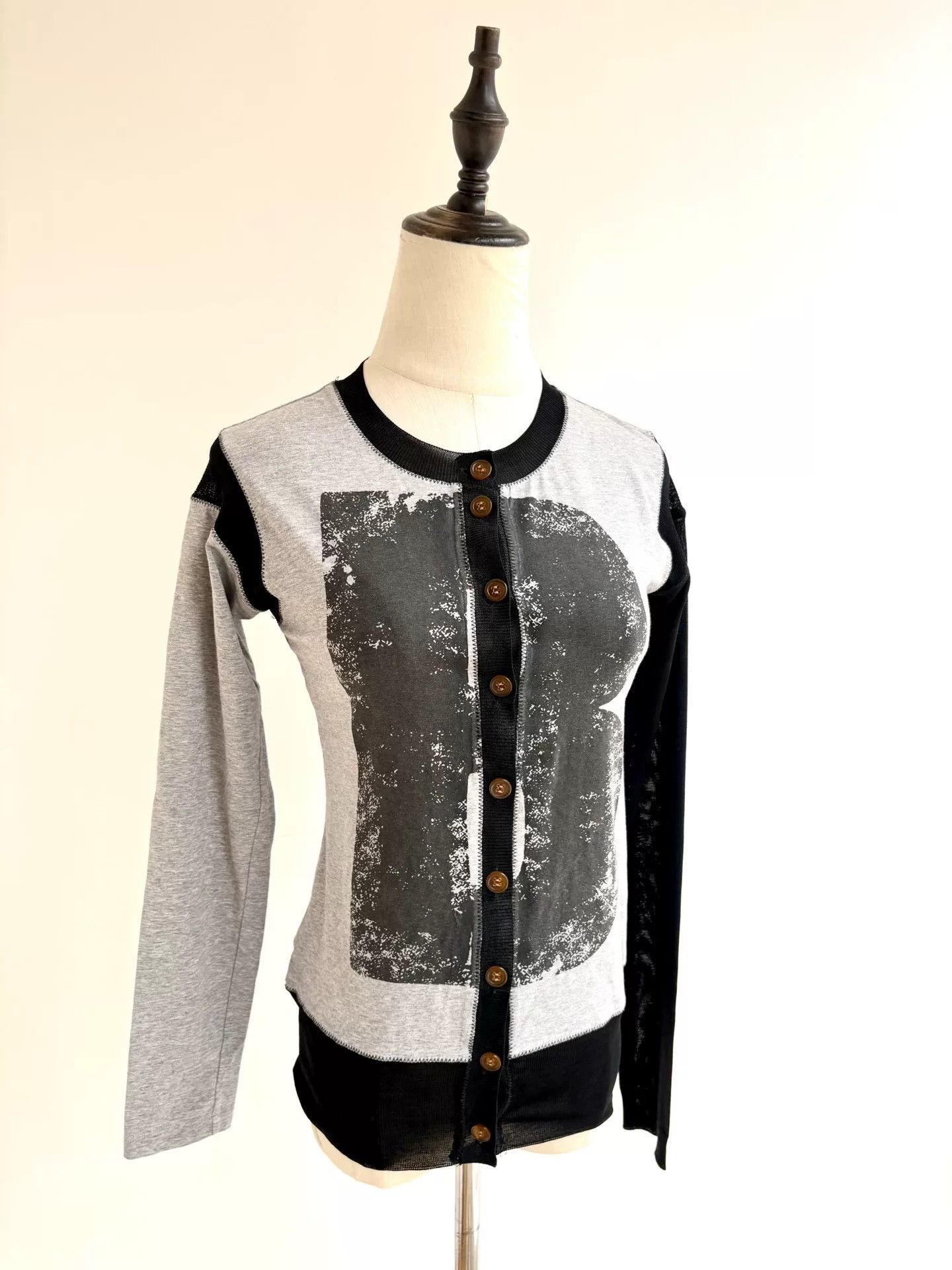 Vivienne Westwood vivienne westwood gray black letter B cardigan Size M / US 6-8 / IT 42-44 - 4 Thumbnail