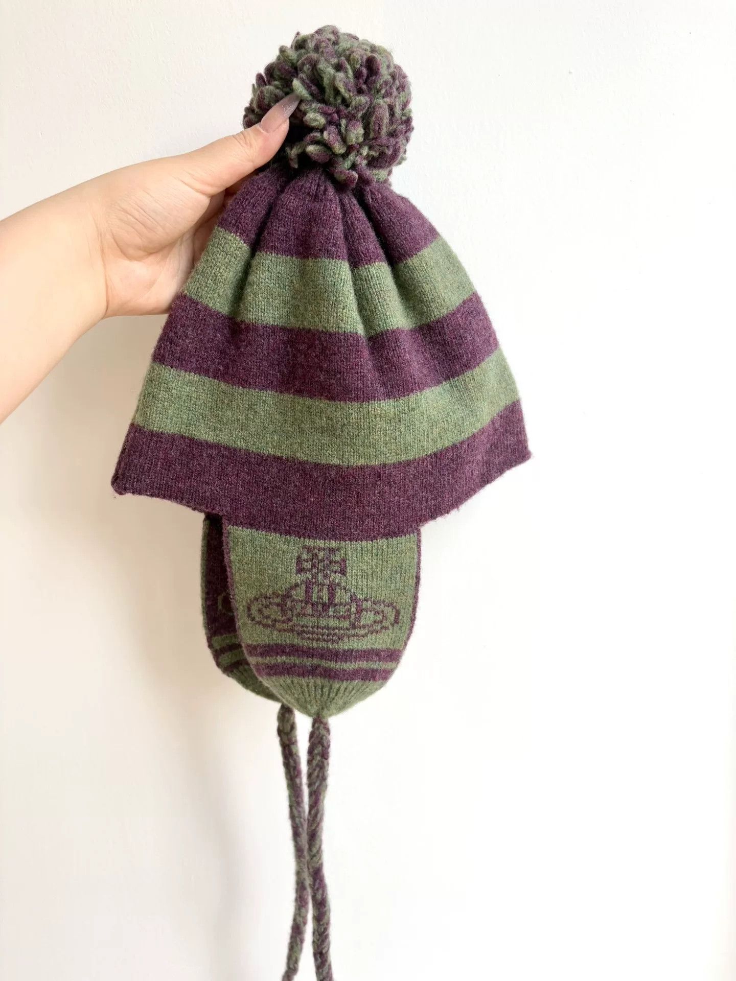 Vivienne Westwood vivienne westwood green striped earflap hat Size ONE SIZE - 5 Thumbnail