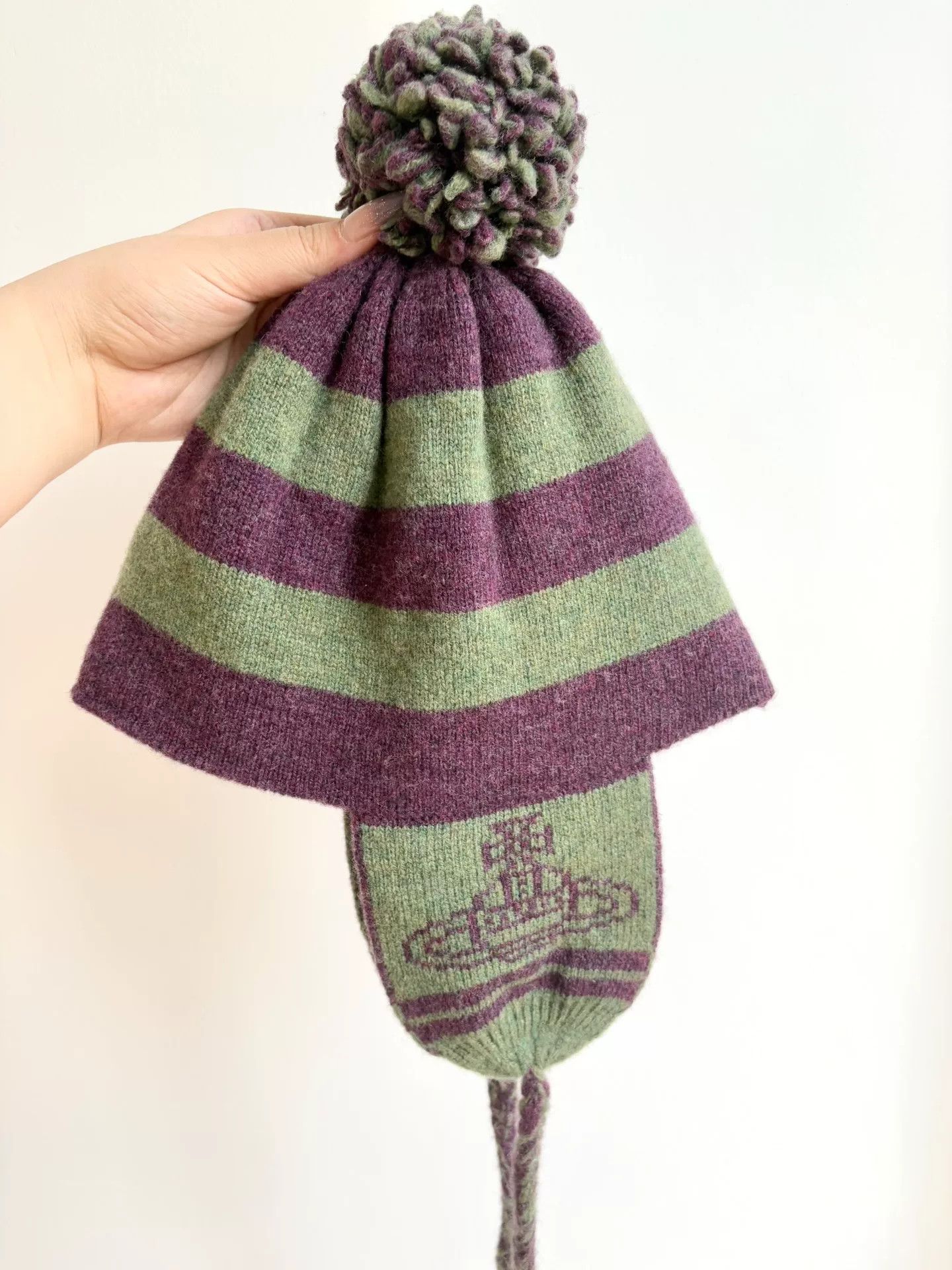 Vivienne Westwood vivienne westwood green striped earflap hat Size ONE SIZE - 6 Thumbnail