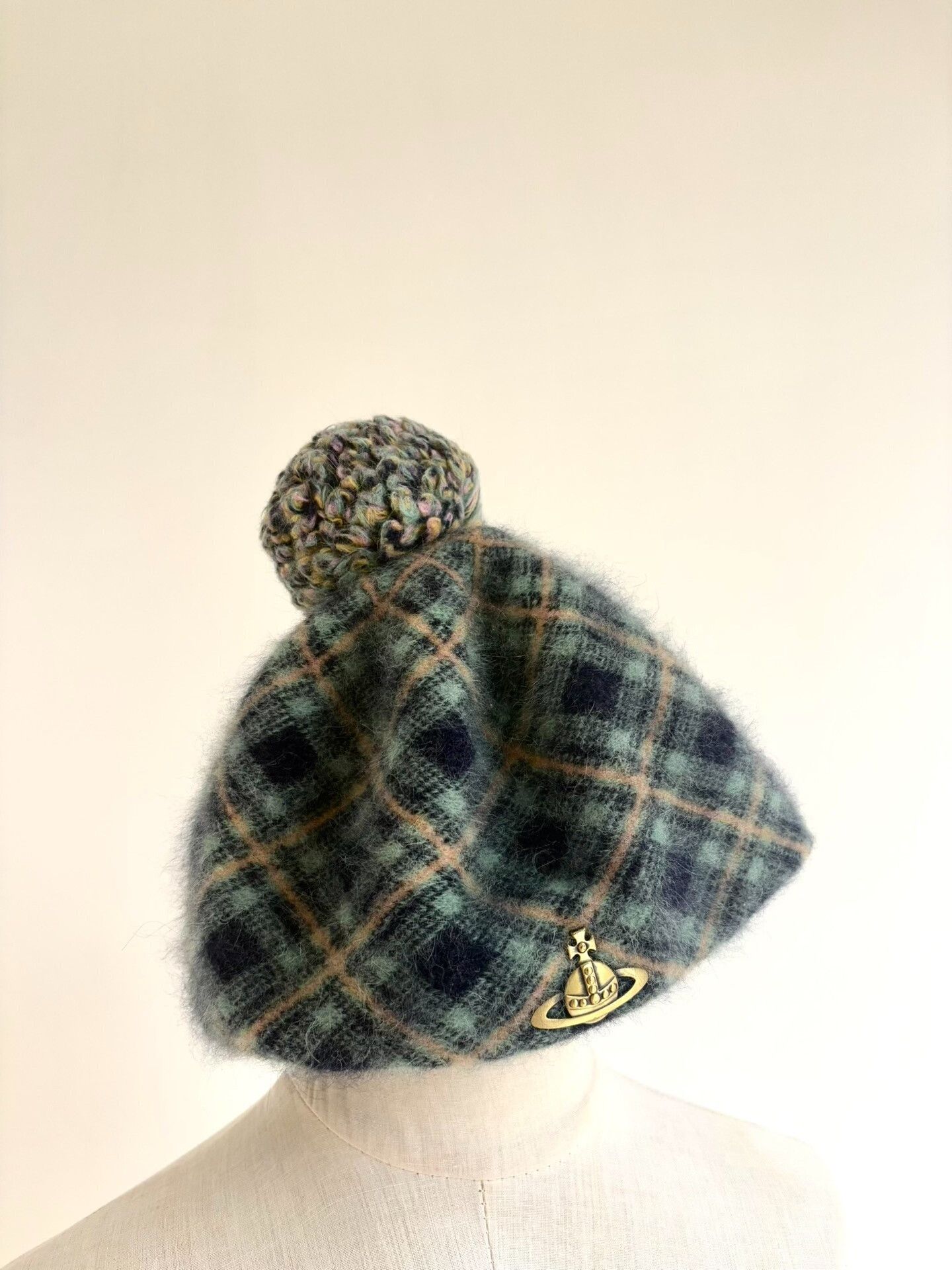 Vivienne Westwood vivienne westwood blue plaid beret hat Size ONE SIZE - 2 Thumbnail