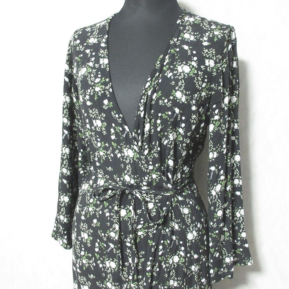 Other Other Ganni Floral Wrap Dress Cotton Dresses 1577-399-0144 DUTY FREE for USA Size ONE SIZE - 4 Thumbnail
