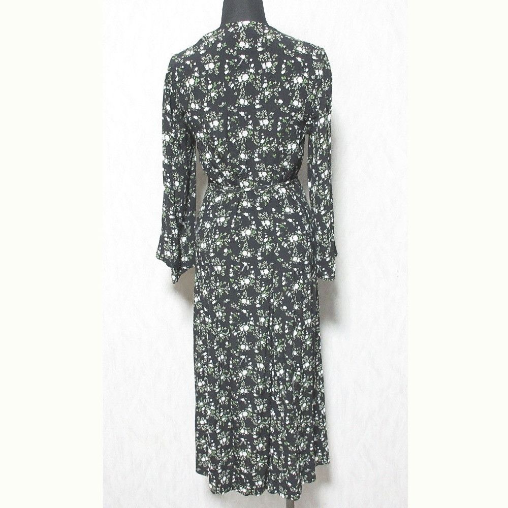 Other Other Ganni Floral Wrap Dress Cotton Dresses 1577-399-0144 DUTY FREE for USA Size ONE SIZE - 2 Thumbnail