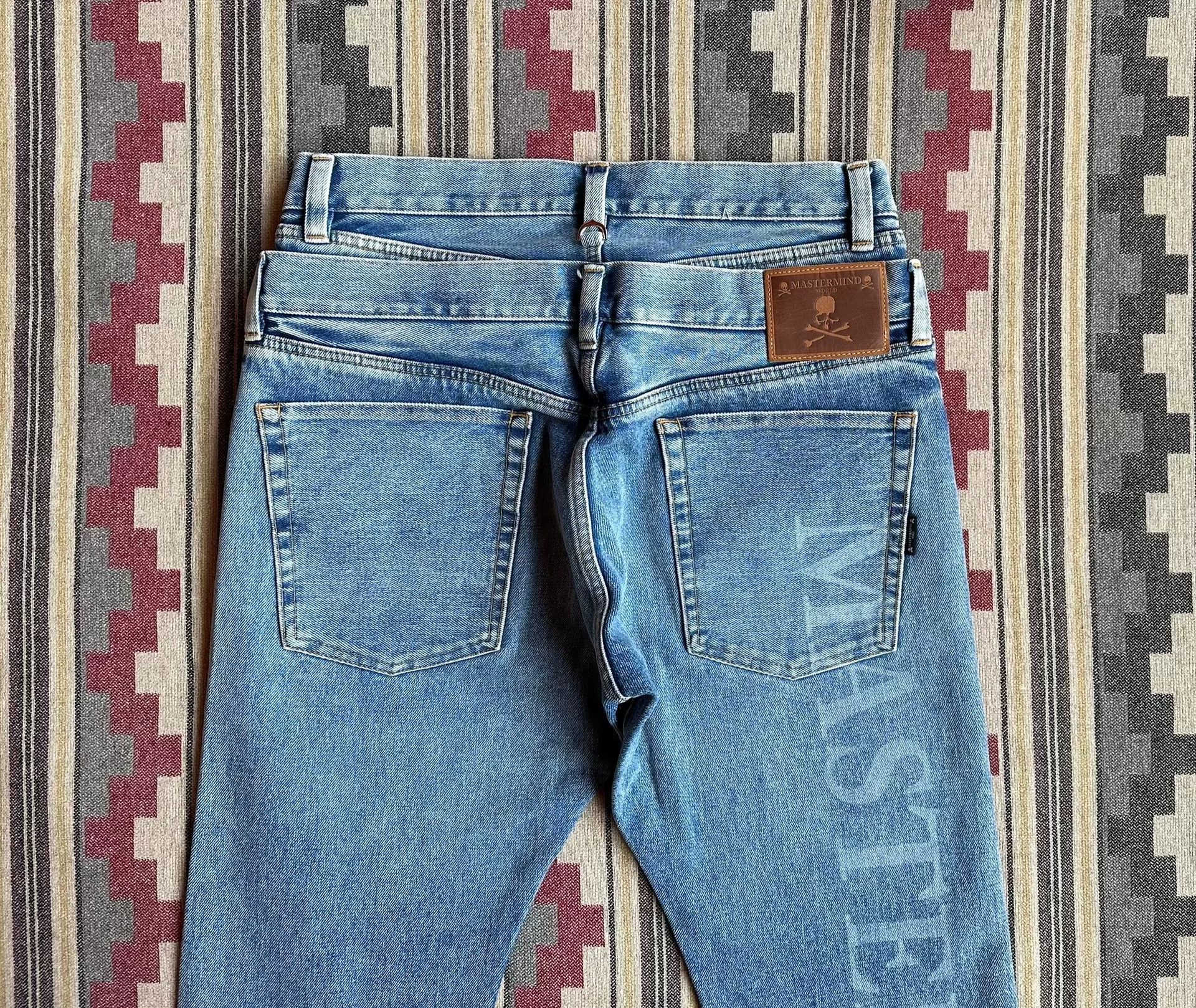 Mastermind Japan mastermind world denim pants with skull embroidery Size US 32 / EU 48 - 4 Thumbnail