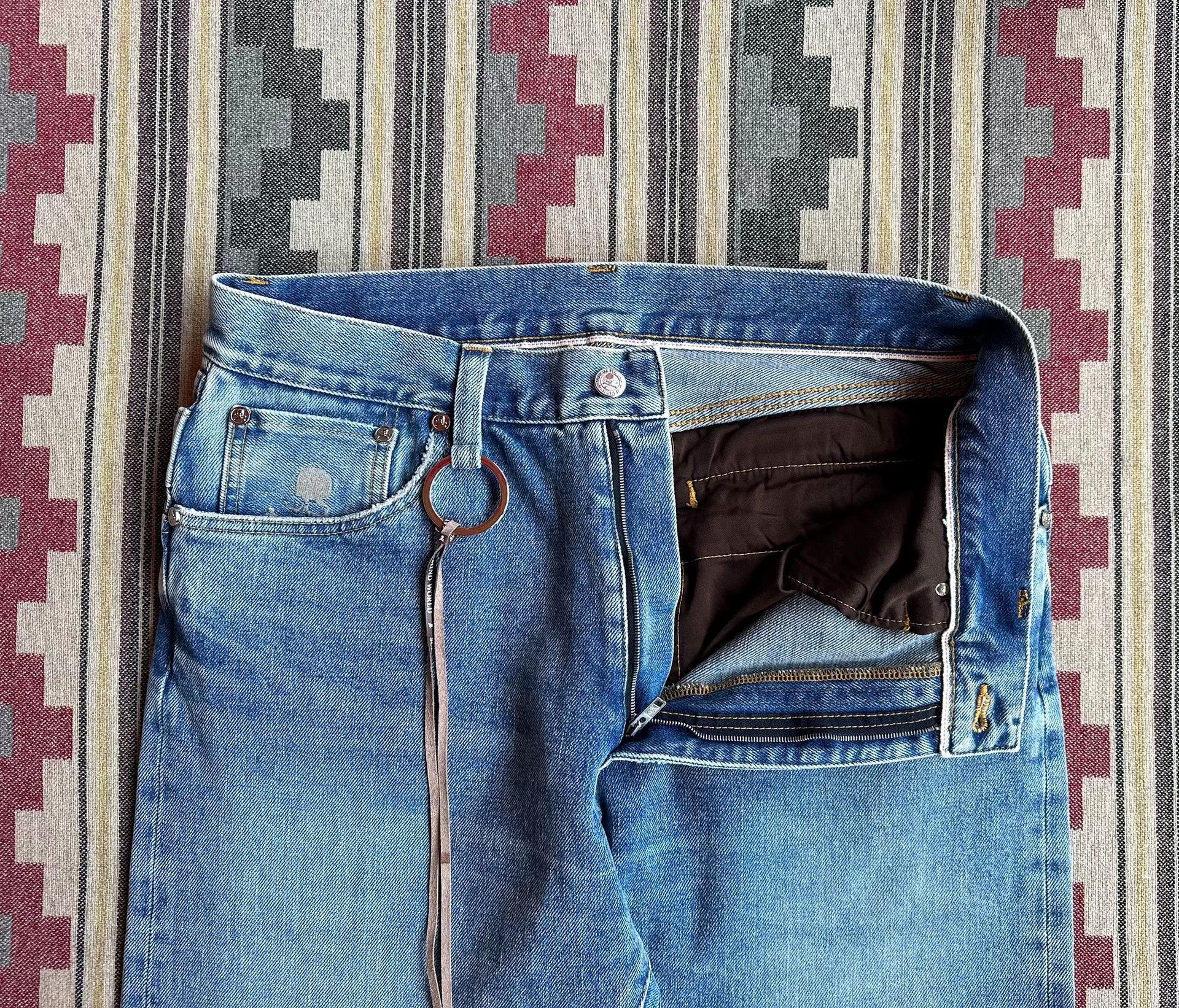 Mastermind Japan mastermind world denim pants with skull embroidery Size US 32 / EU 48 - 3 Thumbnail