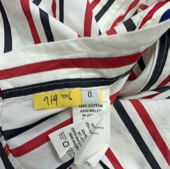 Thom Browne Thom Browne Striped Long Sleeve Casual Shirt Size US XS / EU 42 / 0 - 5 Thumbnail