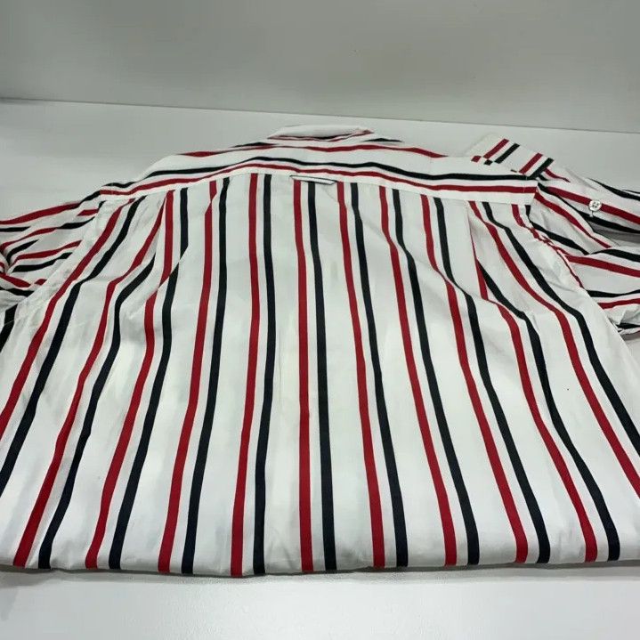 Thom Browne Thom Browne Striped Long Sleeve Casual Shirt Size US XS / EU 42 / 0 - 11 Thumbnail