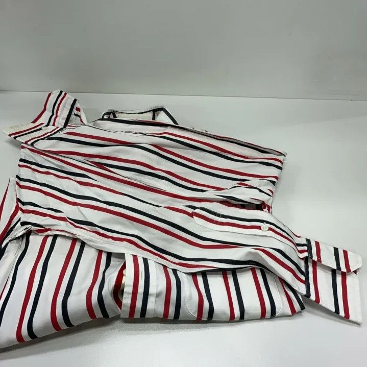 Thom Browne Thom Browne Striped Long Sleeve Casual Shirt Size US XS / EU 42 / 0 - 8 Thumbnail