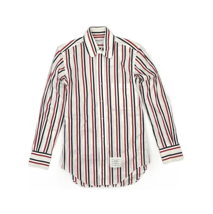 Thom Browne Thom Browne Striped Long Sleeve Casual Shirt Size US XS / EU 42 / 0 - 2 Thumbnail
