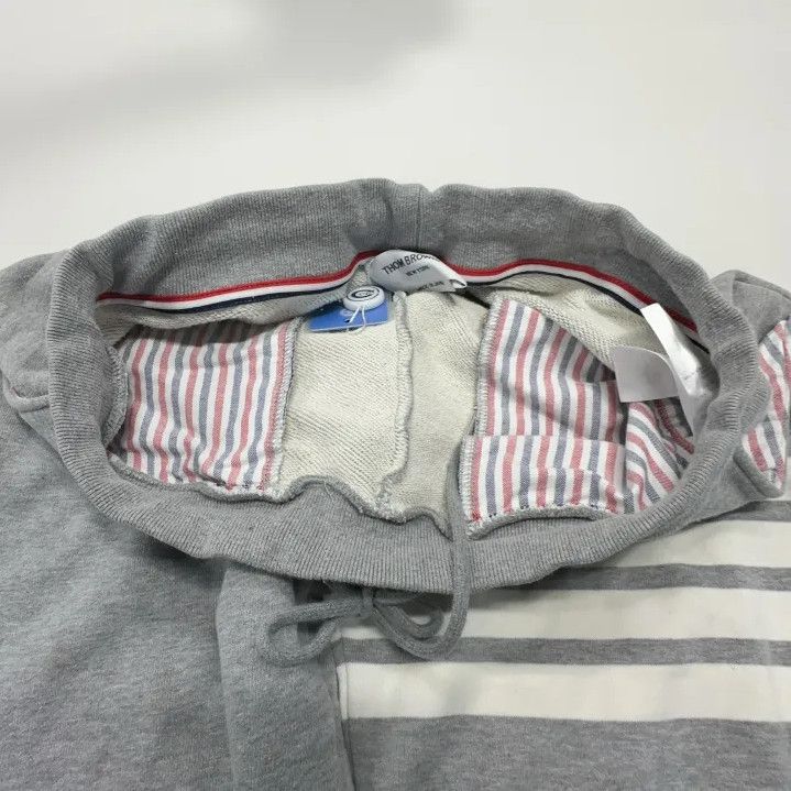 Thom Browne Thom Browne Classic Stripe Loose Knit Sweatpants Size US 30 / EU 46 - 9 Thumbnail