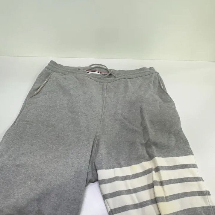 Thom Browne Thom Browne Classic Embroidered Gray Sweatpants Size US 30 / EU 46 - 8 Thumbnail