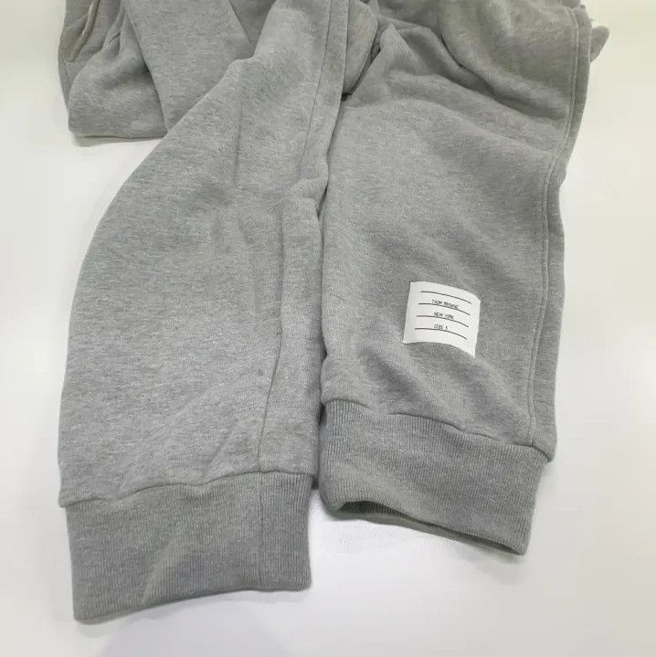 Thom Browne Thom Browne Classic Embroidered Gray Sweatpants Size US 30 / EU 46 - 13 Thumbnail