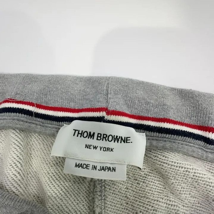 Thom Browne Thom Browne Classic Embroidered Gray Sweatpants Size US 30 / EU 46 - 4 Thumbnail