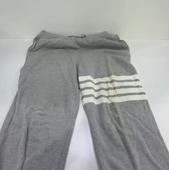 Thom Browne Thom Browne Classic Embroidered Gray Sweatpants Size US 30 / EU 46 - 11 Thumbnail