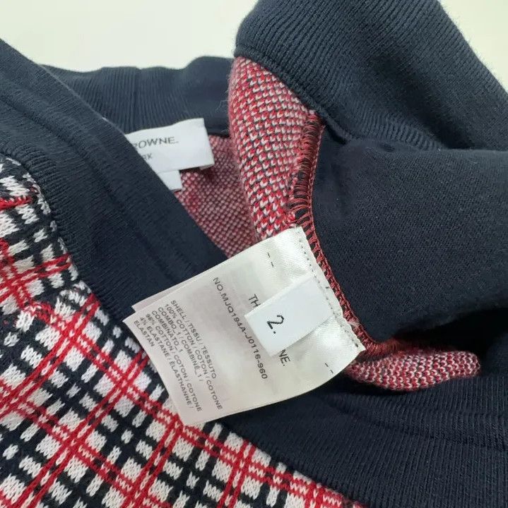 Thom Browne Thom Browne Red Cotton Check Jacquard Sweatshorts Size US 30 / EU 46 - 5 Thumbnail