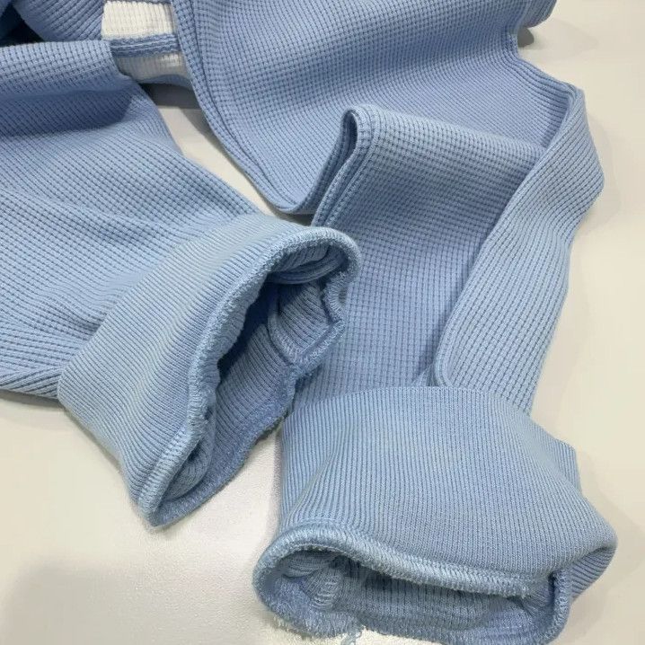 Thom Browne Thom Browne Light Blue Waffle Knit Sweatpants Size US 30 / EU 46 - 10 Thumbnail