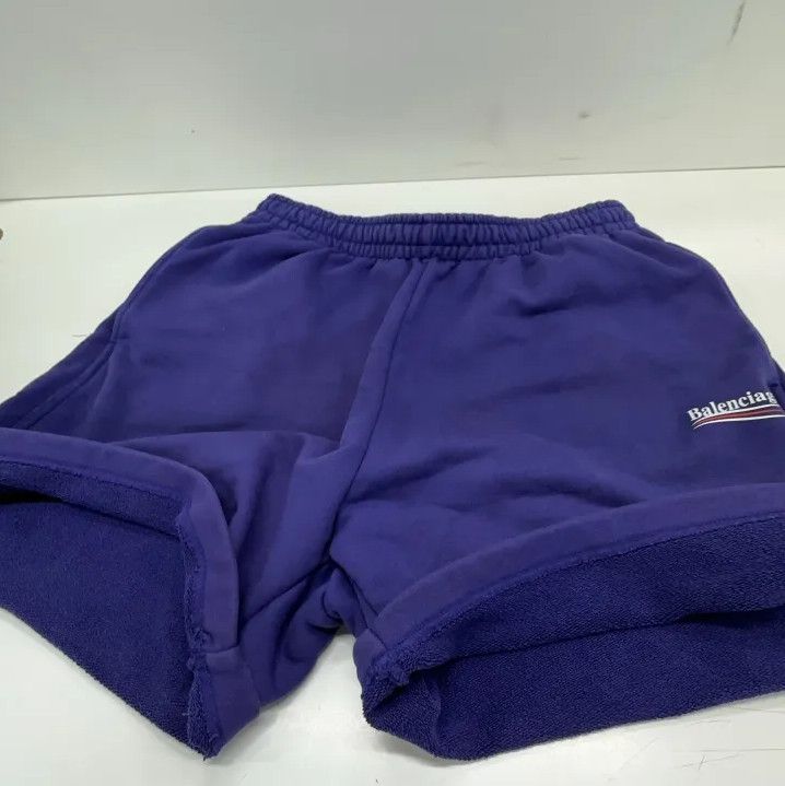 Balenciaga Balenciaga Casual Blue Letter Print Shorts Size US 30 / EU 46 - 8 Thumbnail