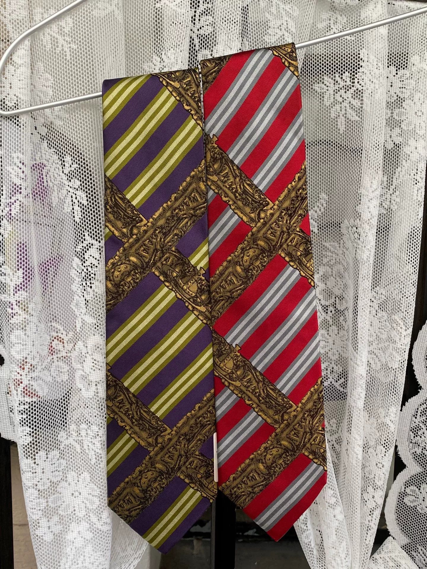 Vivienne Westwood vivienne westwood saturn graphic necktie Size ONE SIZE - 3 Thumbnail