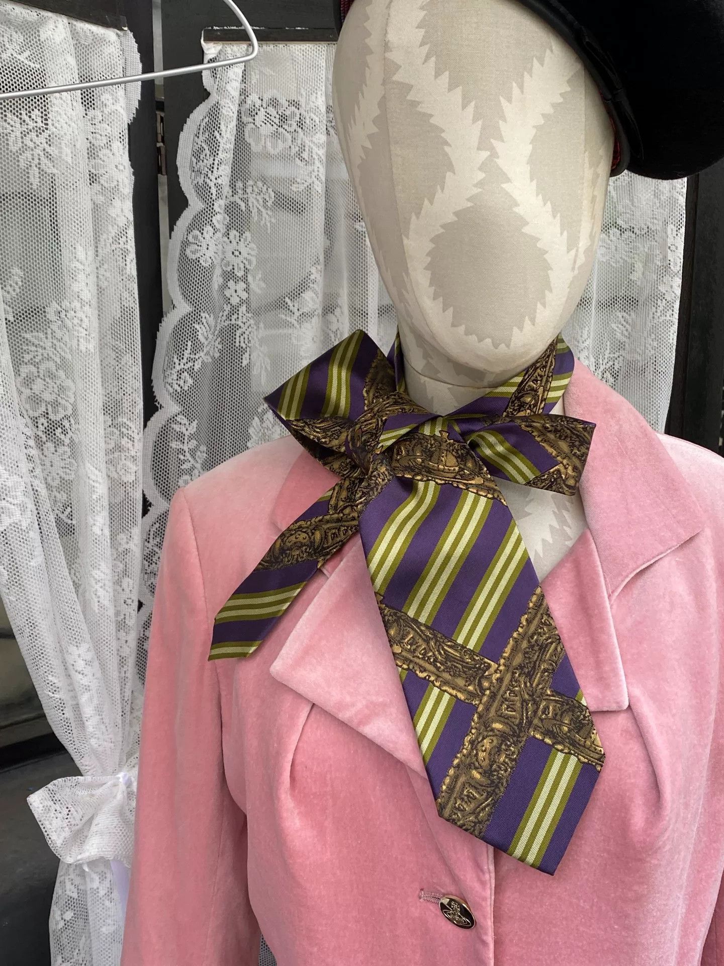 Vivienne Westwood vivienne westwood saturn graphic necktie Size ONE SIZE - 2 Thumbnail