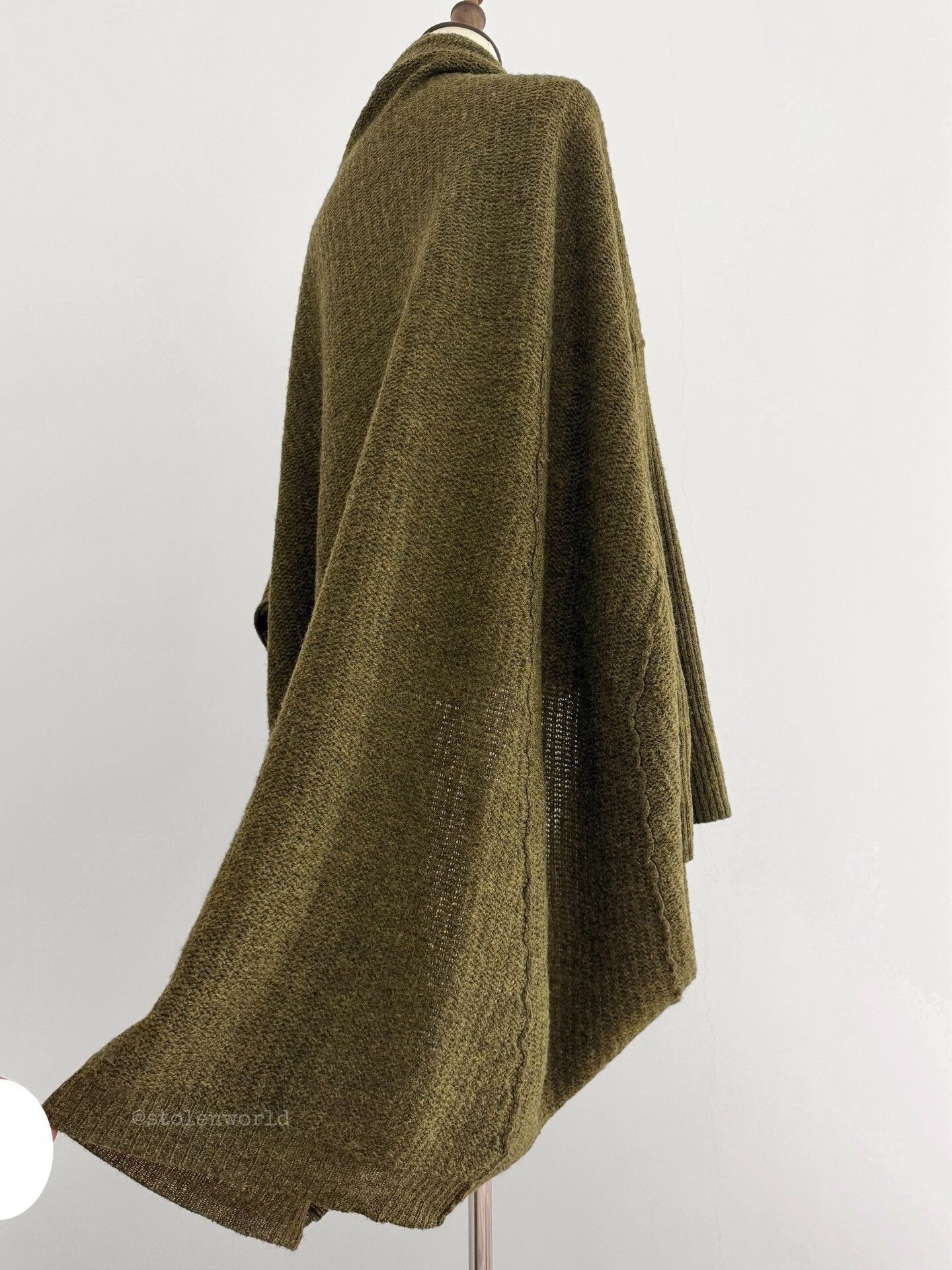 Y's green knitted wool cardigan by Y's Size M / US 6-8 / IT 42-44 - 6 Thumbnail