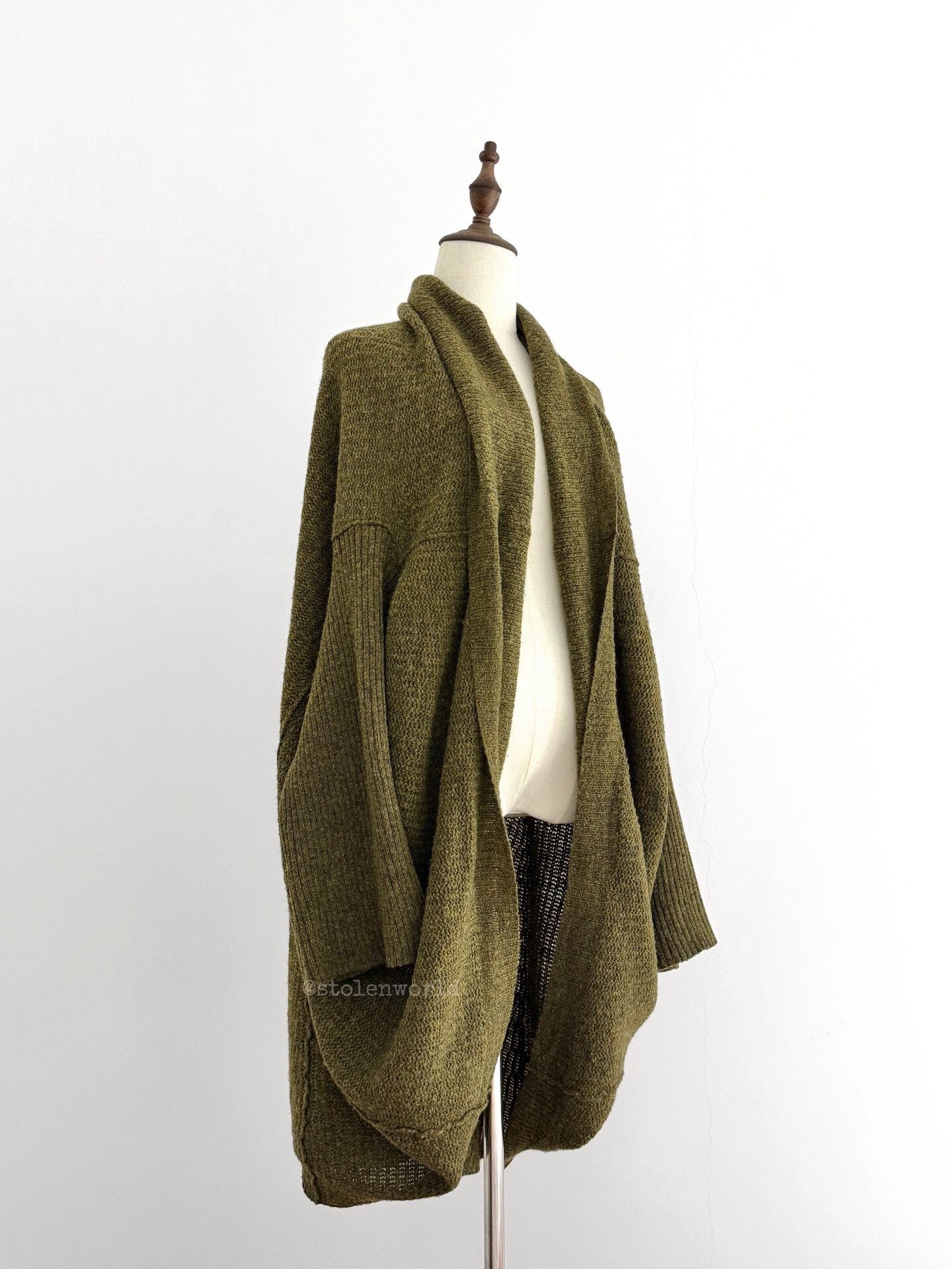 Y's green knitted wool cardigan by Y's Size M / US 6-8 / IT 42-44 - 5 Thumbnail