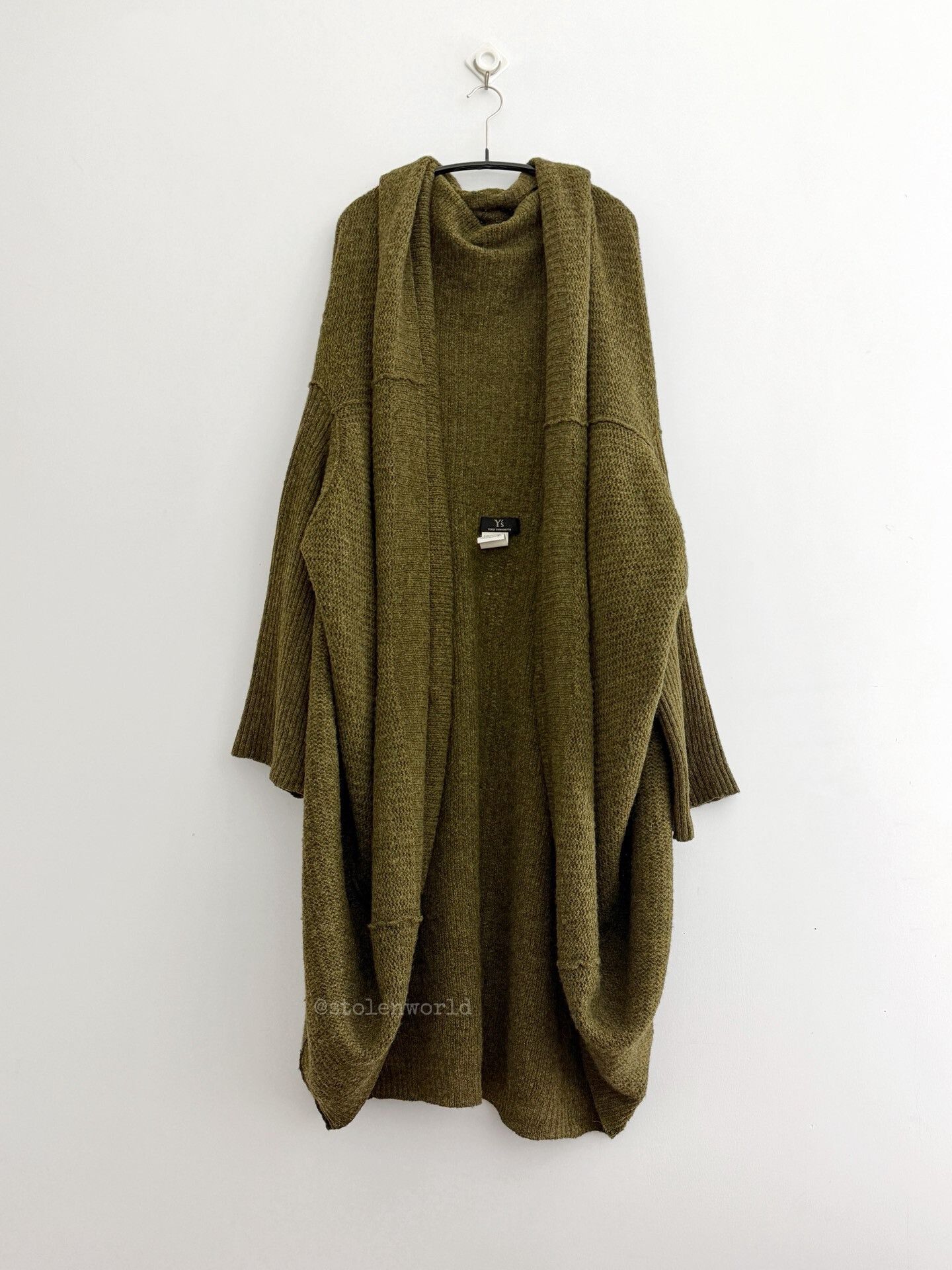 Y's green knitted wool cardigan by Y's Size M / US 6-8 / IT 42-44 - 7 Thumbnail