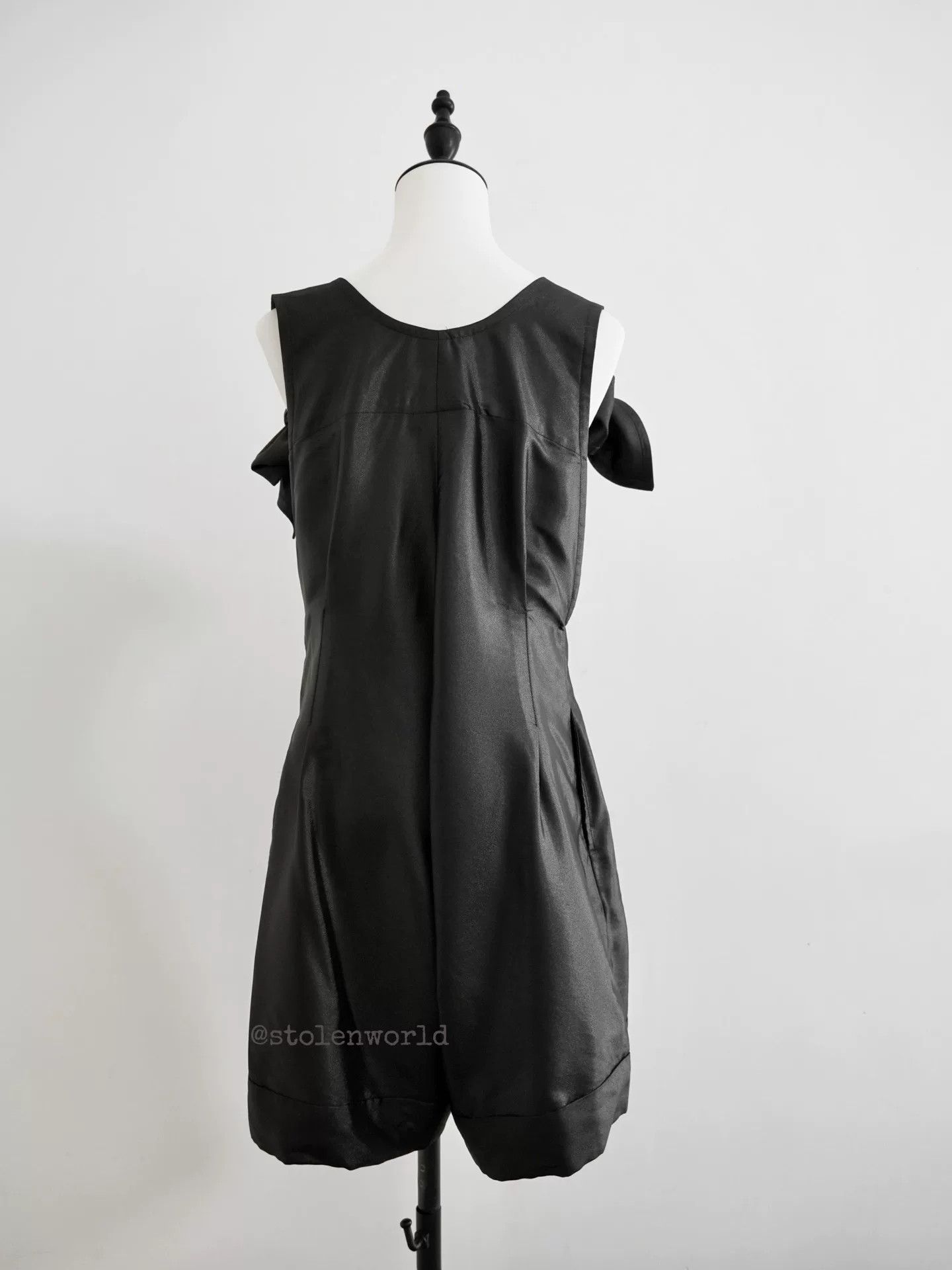 Limi Feu black bow tie jumpsuit with adjustable straps Size S / US 4 / IT 40 - 4 Thumbnail