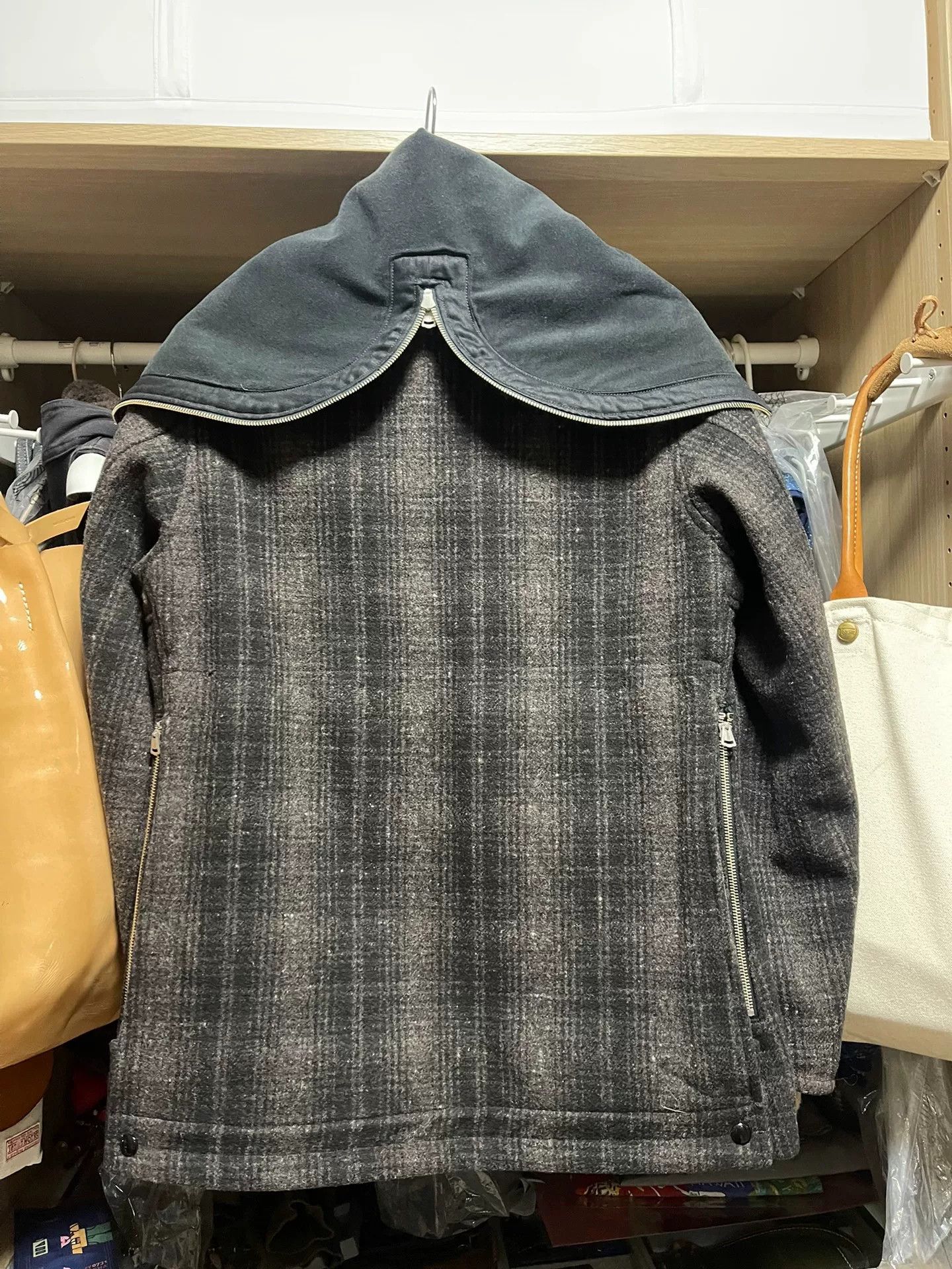 Freewheelers gray checkered wool hunting coat Size US M / EU 48-50 / 2 - 2 Thumbnail