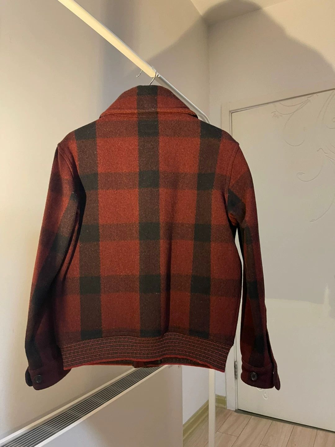 The Real McCoy's red black checkered wool jacket Size US M / EU 48-50 / 2 - 2 Thumbnail